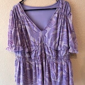 Ava & Viv Lavender Top